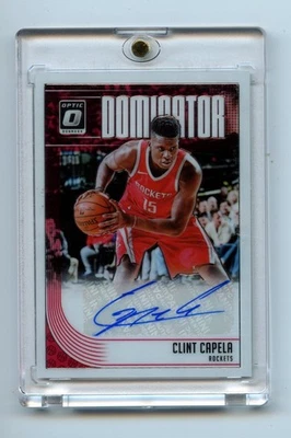 2018-19 Panini Donruss Optic Dominator Signatures/60 Clint Capela #DS-CCP automático Foto 1 de 2