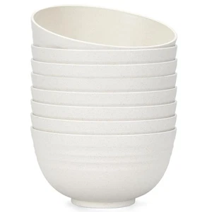 (Non Ceramic) 34 Ounce Cereal Bowls,Unbreakable Wheat Straw Fiber Bowl Set of... - Picture 1 of 6