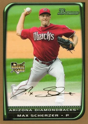 Bowman Max Scherzer Gold Rookie 2008 Foto 1 de 2