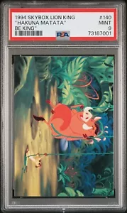1994 Skybox Re Leone 'Hakuna Matata' Pumba Timon #140 Disney Raro PSA 9 Pop 1 - Foto 1 di 2