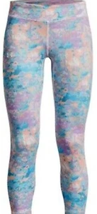 NWT Under Amour Girls Youth Size XL Pastel Watercolor Crop Leggings - Picture 1 of 10