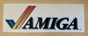 amiga corporation 1985 logo sticker 12x4 cm laptop desktop vintage - Photo 1/1