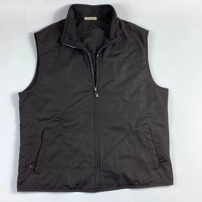 Chaleco Ermenegildo Zegna Para Hombre Talla 52 Marrón Oscuro Hecho en Italia Foto 1 de 4