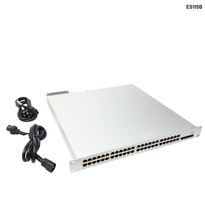 Cisco Meraki MS350-48FP 48-Port Gigabit Ethernet 4 SFP Switch W/Single PSU E5115 - Image 1 of 4
