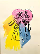 Mr Clever Art Painting Wedding Dress 22x30 banksy warhol mr brainwash comic art