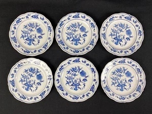 6 placas de pan y mantequilla con patrón de cebolla azul danubio 6 3/4" marca rectangular Japón - Imagen 1 de 18