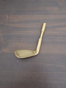 Golfschlägerkopf Gold Stahl - Bild 1 von 8