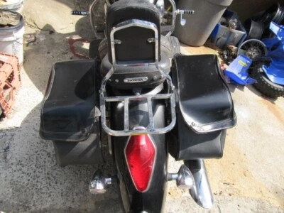 08 Honda VTX1800T3 VTX 1800 T Tourer Saddle Bag Set w/ Brackets & Hardware NICE - Image 1 of 3