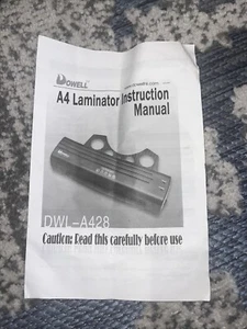 NEW Dowell DWL-A428 A4 Laminator Laminating Machine Craft Plastic - Picture 1 of 4