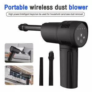 Portable Cordless Electric Air Duster Blower High Pressure for PC Car Cleaning - Picture 1 of 14