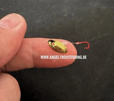 0,3 g Mikro Spinner Trout Spoons twist Forellenköder Japanblinker Raubfisch - Bild 1 von 4