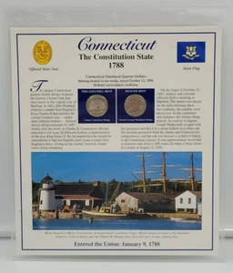 PCS Connecticut Statehood Quarter Collection with State Stamps & History Card - Picture 1 of 5