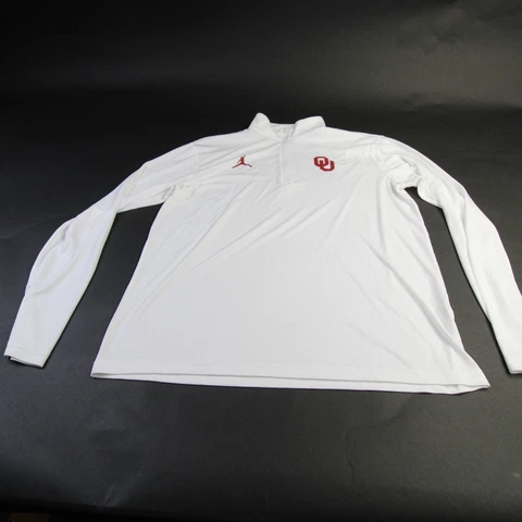 Oklahoma Sooners Unbranded Pullover Men's White Used Cover