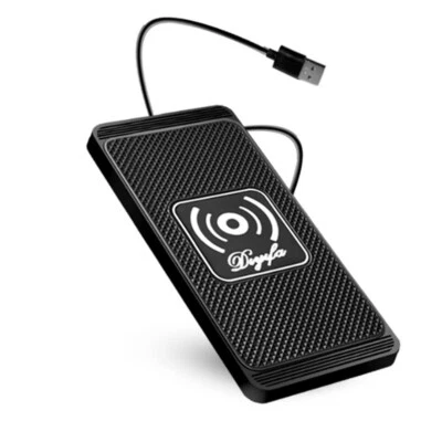 Wireless Car Phone Charger Pad Fast Charge Mat Dock 10W For Apple iPhone 15 14 - Image 1 of 4