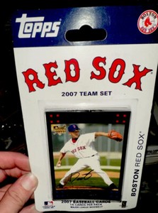 Boston Red Sox 2007 Topps Baseball Card Team Set In Blister Pack- World Series