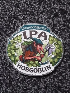 Wychwood Brewery Hobgoblin new Indian Pale Ale IPA beer mat coaster homebar - Picture 1 of 3