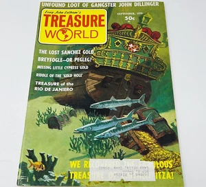 1970 Treasure World Hunting Magazine Metal Detecting John Dillinger Unfound Loot - Picture 1 of 12