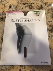 Neu 1990er dezente Shaper Super Shaper Vintage JCPenney Strumpfhose sonnenbraun durchschnittlich - Bild 1 von 5