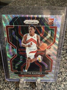 2021-22 Panini Prizm Scottie Barnes SILVER WAVE PRIZM Rookie Card RC #320 ROY! - Picture 1 of 5