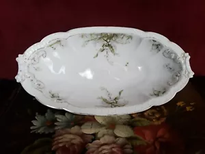 Lovely Vintage RC Carmen Bavaria Oval Dish White with Floral Detail - Picture 1 of 7