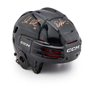 Philadelphia Legion Of Doom Triple Signed Black CCM Tacks Hockey Helmet - Bild 1 von 2