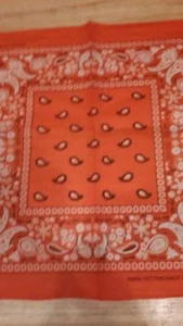 BANDANNA ORANGE ( SET OF 3 ) - Picture 1 of 2