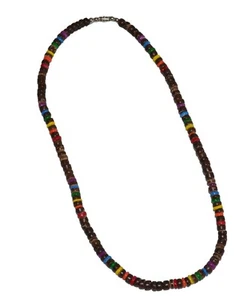 Tiger Smile Coco Perlen Halsband Halskette 18" Braun Mehrfarbig - Bild 1 von 1