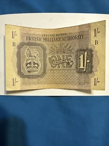 1943 British Military Authority 1 One Shilling WWII Issue M3 FREE COMBINED POST - Picture 1 of 2