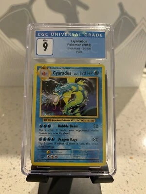 Pokemon 2016 XY Evolutions Gyarados Holo 34/108 Cgc 9Mint Card - Image 1 of 2