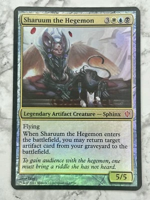 MTG OVERSIZED Sharuum The Hegemon - Foil Holo 2013 Magic The Gathering Card - LP - Image 1 of 2