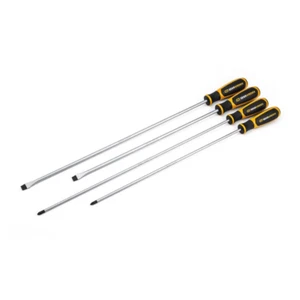 GEARWRENCH Long Phillips/Slotted Dual Material Screwdriver Set (4-Piece) - Picture 1 of 12