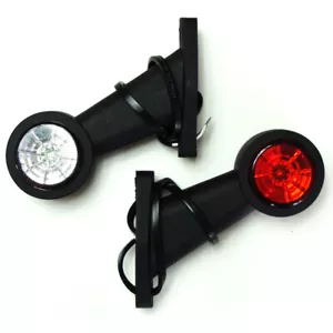 2x LED Begrenzungsleuchte 12V 24V Umrissleuchte Seitenleuchte Anhänger LKW Arm - Bild 1 von 3