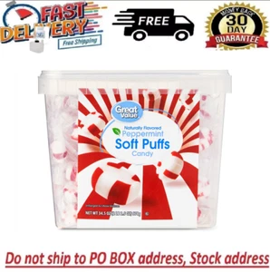 Great Value Peppermint Soft Puffs Candy, Naturally Flavored 34.5 Oz - Picture 1 of 6