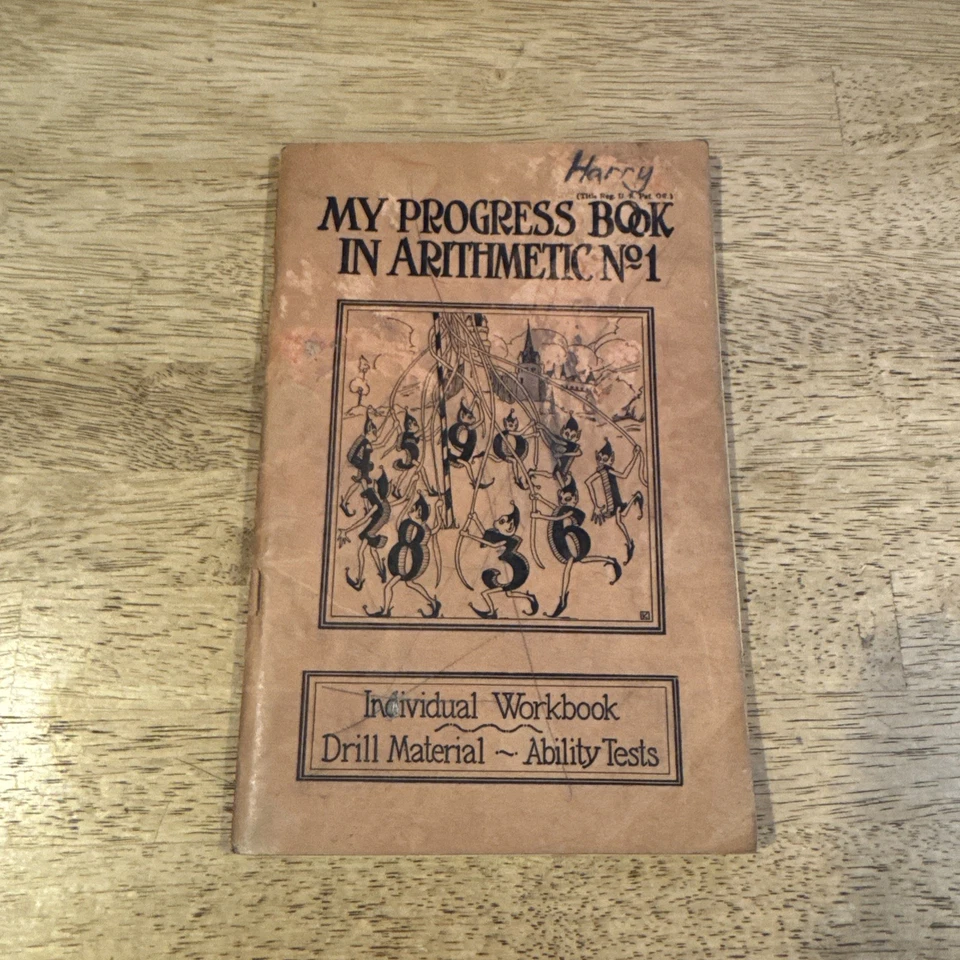 Vintage My Progress Book  In Arithmetic No. 1 Individual Workbook 1933 Used - Image 1 of 4