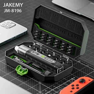 JAKEMY Juego de Destornilladores Eléctricos Inalámbricos Inteligentes Recargables 1500mAh 4 Marchas 1NM - Imagen 1 de 19