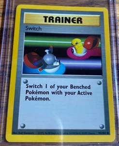 Pokemon Switch Trainer Card 95/102 TCG Base Set 1999 LP - Picture 1 of 2