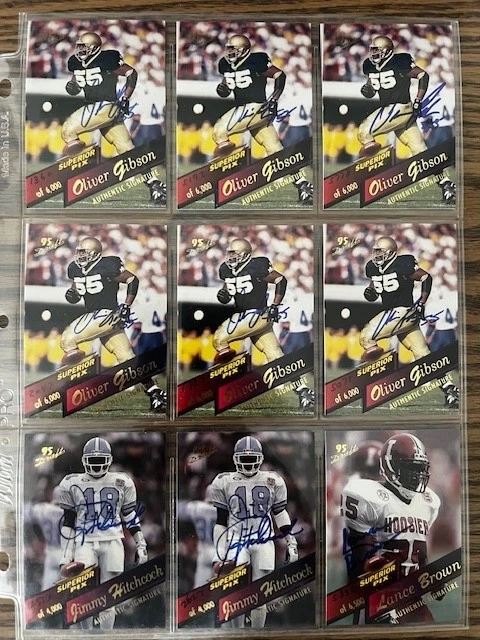 1995 Jimmy Hitchcock Superior Pix 95 Draft Authentic Signature 2513/6500 - Image 1 of 2