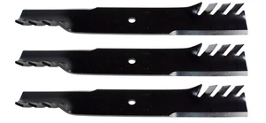 3 USA Mower Blades® fit Exmark® 103-6383 103-6383-S 103-6393 103-6393-S 60" Deck - Picture 1 of 7