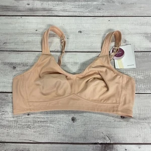 Amoena Mastectomy Bra Womens 36B Nude Beige Marlena 2167 Wireless Soft Cup NEW - Picture 1 of 14