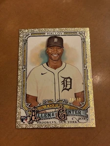 2025 Topps Allen & Ginter Justyn-Henry Malloy Gold Foil Filagree /50 Tigers RC - Bild 1 von 2