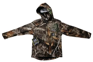 Realtree Edge Youth Performance Medium Hoodie Built-In Face Gaiter Tech Pullover - Picture 1 of 10