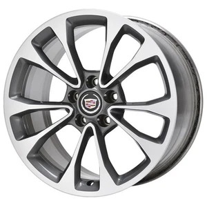 18" CADILLAC ATS WHEEL RIM FACTORY OEM 4734 (R) 2016-2019 MACHINED GREY - Picture 1 of 1