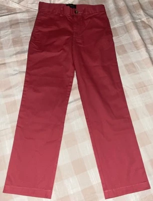 Polo Ralph Lauren Boys Straight Fit Flex Abrasion Twill Pant Nantucket Red Sz 6 - Image 1 of 3