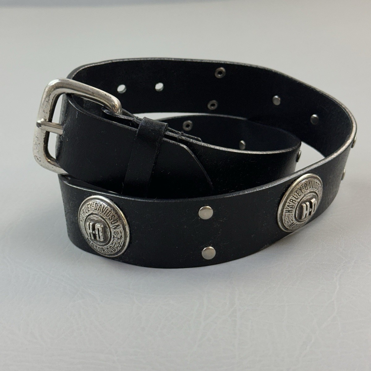 Harley-Davidson Studded Black Belts for Men for sale | eBay