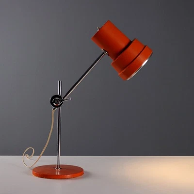 Lampe de Table Vintage Plastique Métal Design Italie Années 60 Originale - Photo 1/4