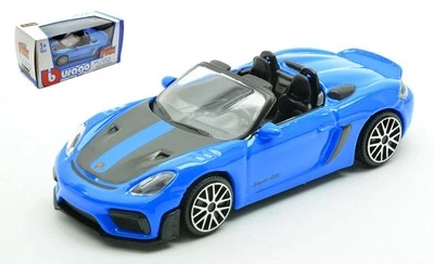 MODELLINO AUTO STATICO DIECAST BURAGO PORSCHE 718 SPYDER RS 2024 BLU SCALA 1:43 - Immagine 1 di 4