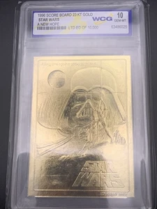 1996 Score Board 23KT Gold Star Wars A New Hope Card WCG 10 Gem Limited Edition - Picture 1 of 4