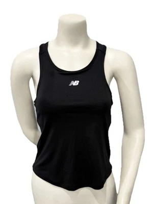 Camiseta sin mangas New Balance para mujer espalda deportiva M negra entrenamiento atlético elástico Foto 1 de 4