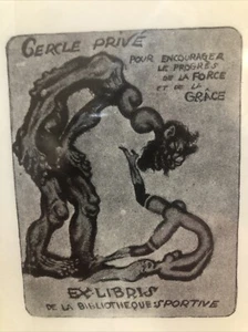 Ex libris Brooklane Vintage grotesque - Picture 1 of 2