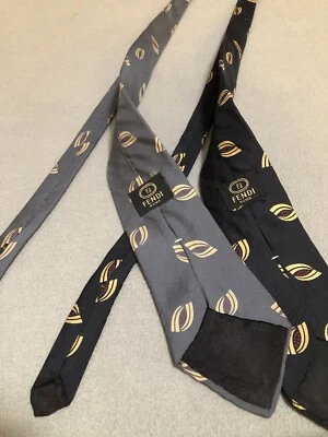 Mens Fendi Necktie Set Of 2 Matching  - Изображение 1 из 4